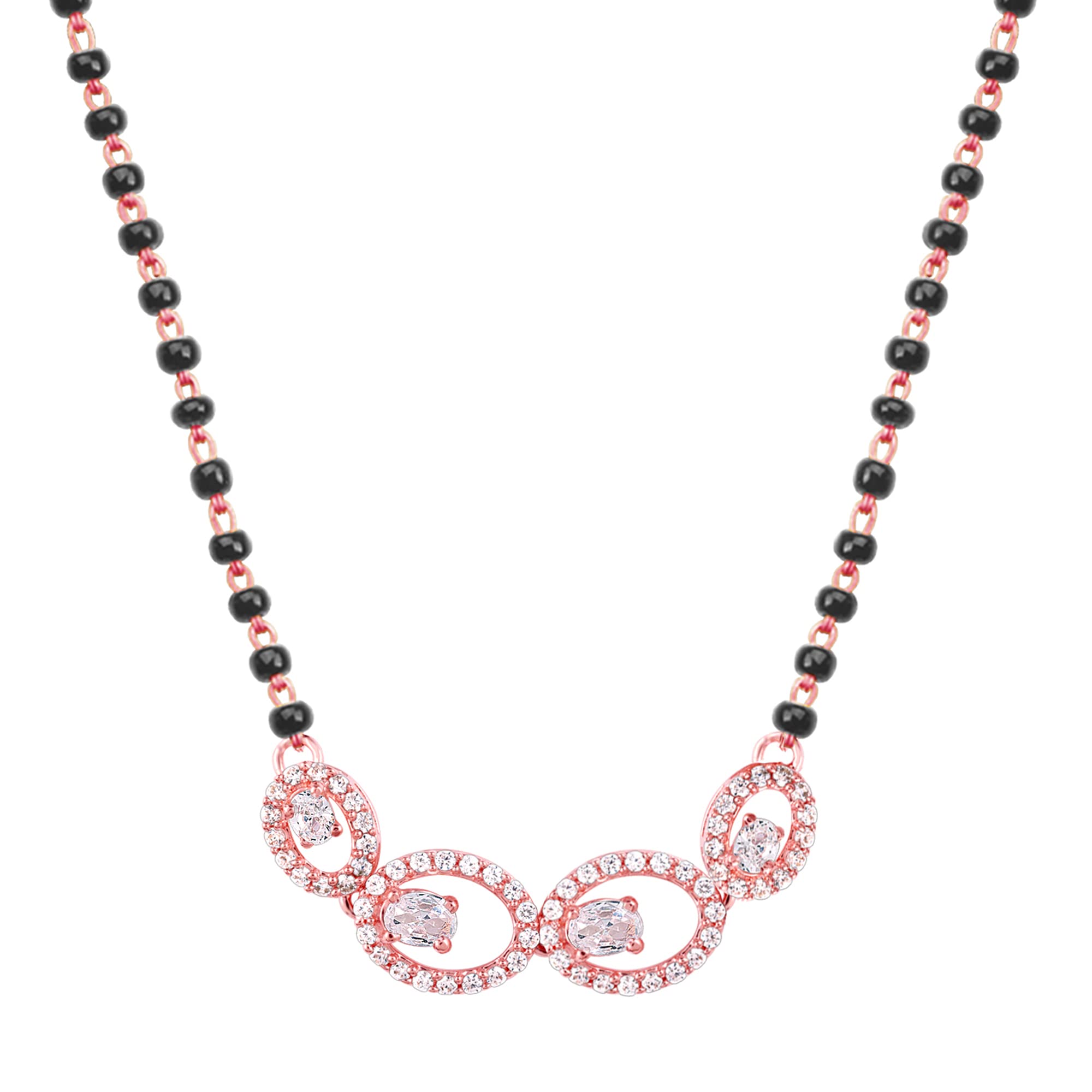 GIVA 925 Silver Rose Gold Eternal Love Mangalsutra | Black Bead Necklace to Gift Women | With Certificate of Authenticity and 925 Stamp | 6 Month Warranty* (B0B71VL1G1) Amazon Price History, Amazon Price Tracker