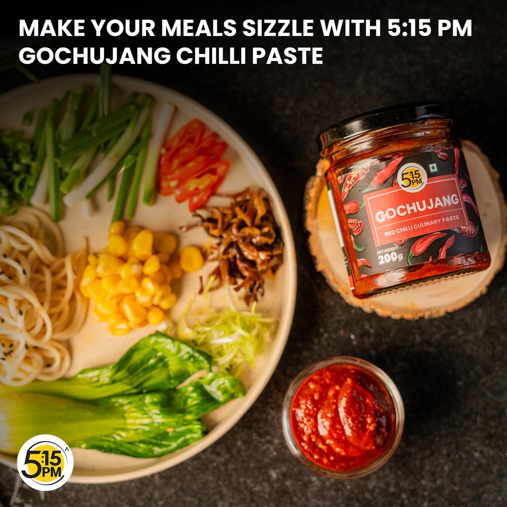 5:15PM Gochujang Korean Paste 200g | Gojuchang Paste Korean Sauce & Hot Chilli Flavour| Sweet, Savory & Spicy Sauce for Cooking & Marinades 1