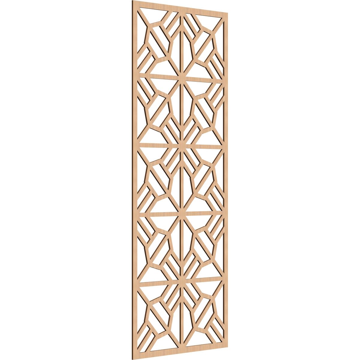 Auburn Decorative Pierced Fretwork Wood Wall Panels, 29 3/8"W x 74 3/8"H x 1/4"T, Hickory