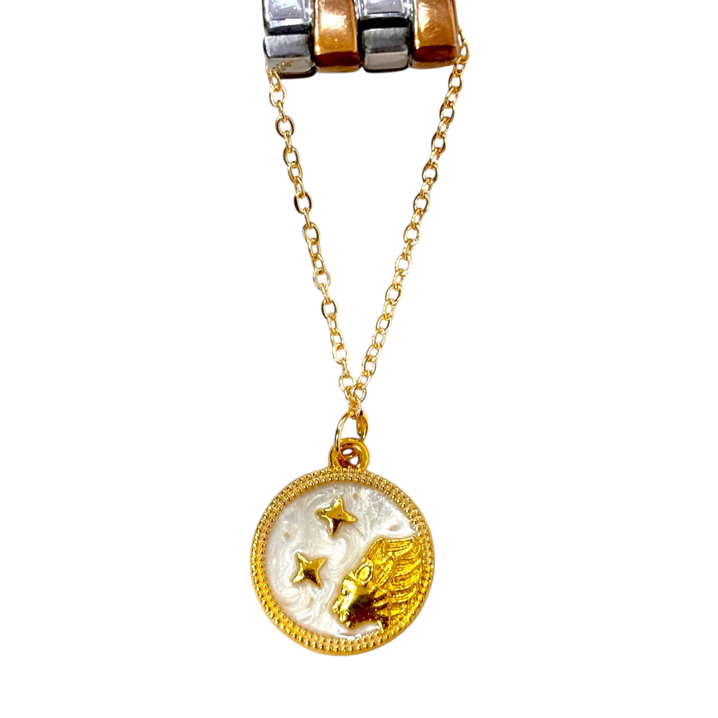 Gold Plated Leo Watch Charm for Women, Anti-Tarnish Zodiac Sign Bracelet for Watches, Silicone Straps, Handcrafted, Stylish Constellation Jewellery for Daily Use, Gifting