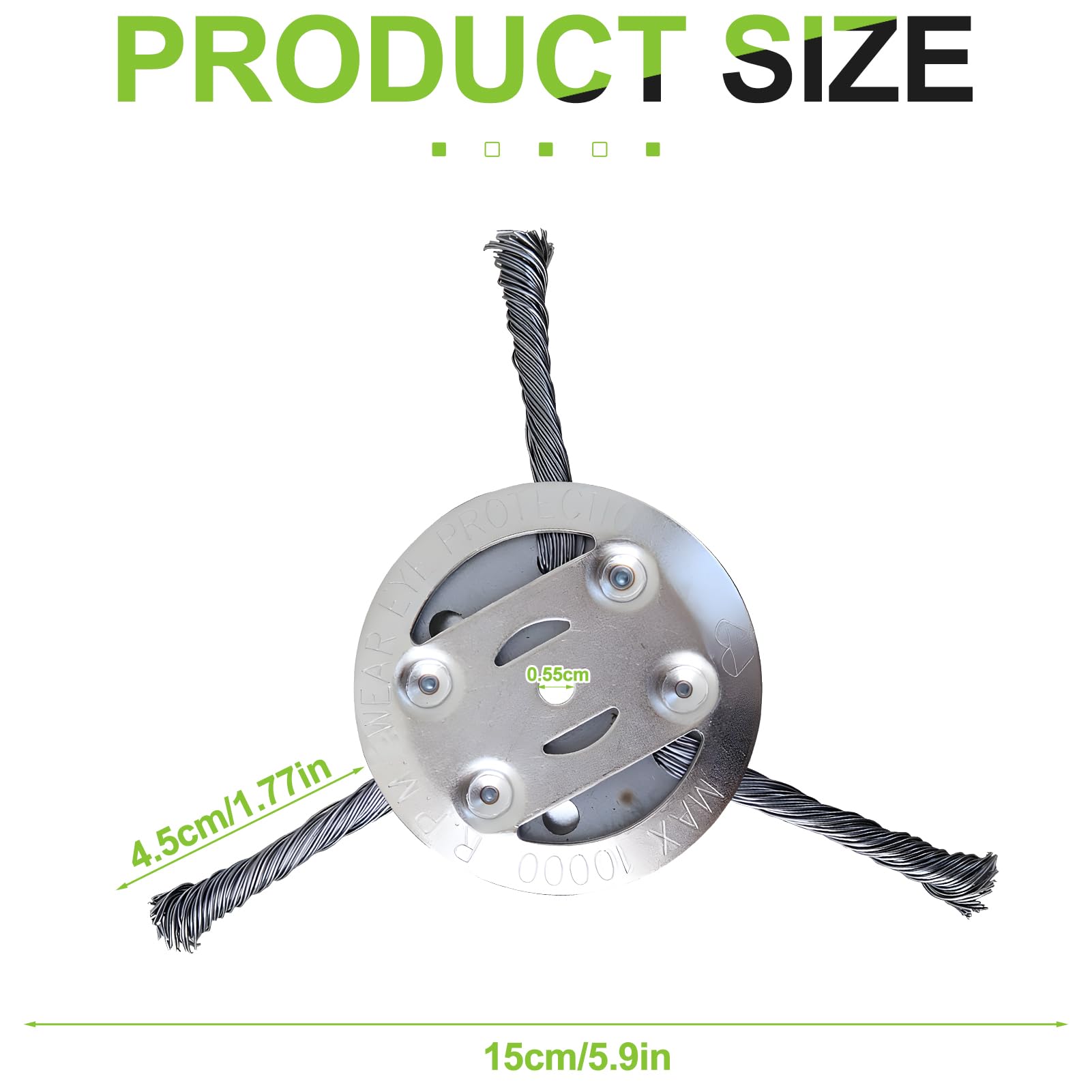 Spazzola Erbe Selvatiche Spazzola Per Erbacce Per Decespugliatore Fuxtec FX-PS152 - Per Pulizia Di Marciapiedi E Sterpaglie Accessorio Motosega Per Erba - Foto 14