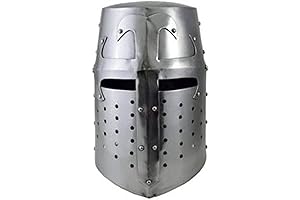 AnNafi Crusader Helmet - Battle Ready Helmet for Knights & Warriors