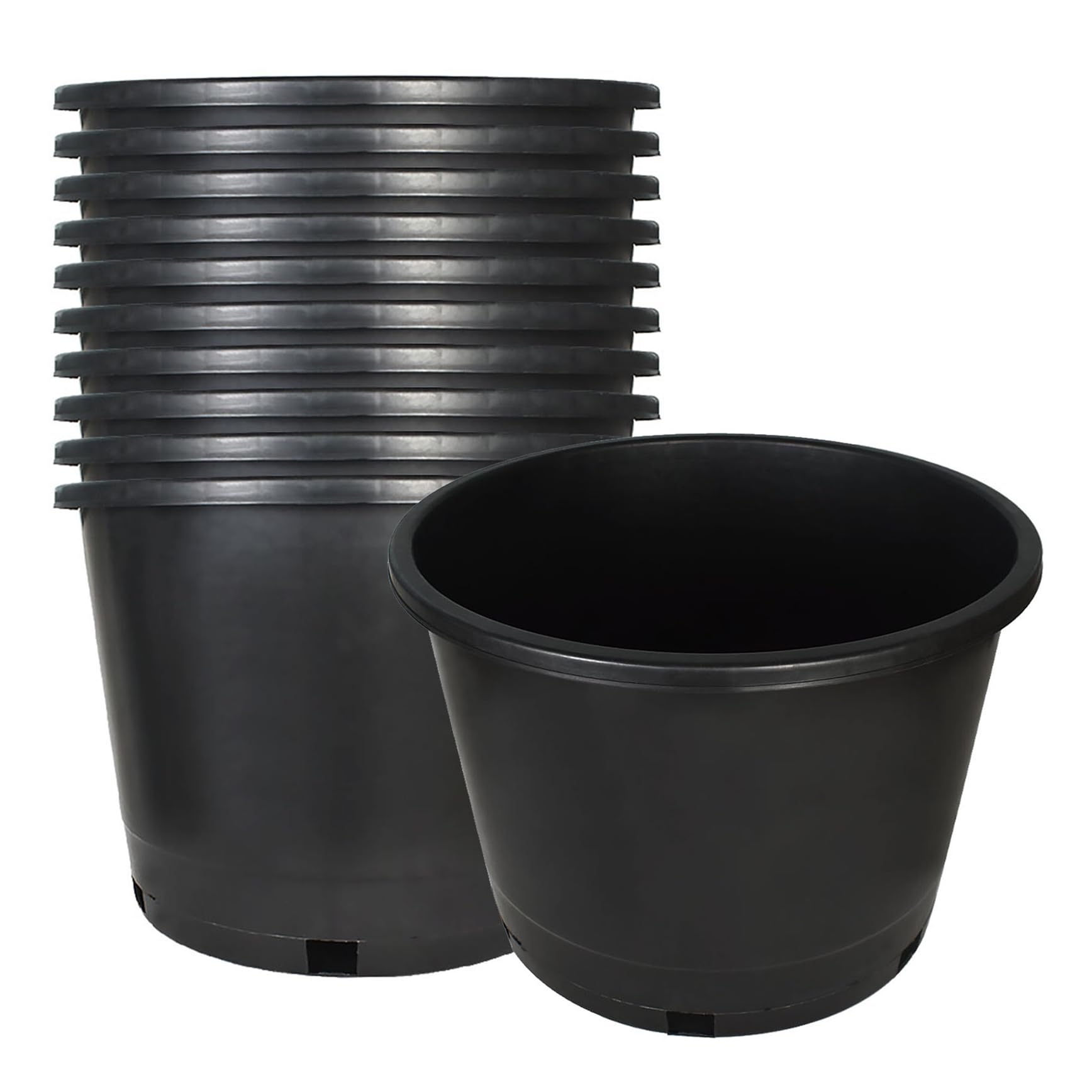 10 Pcs 10 Gallon Short Pots 10-Pack
