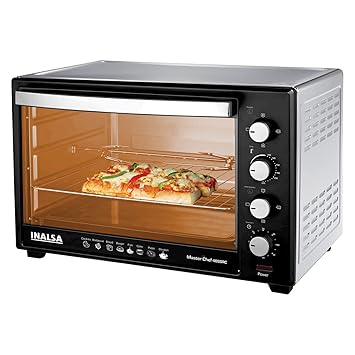 Inalsa Oven MasterChef 46SSRC OTG (46L) with Motorised Rotisserie and Convection, 2000W, 4 Stage Heat Sel