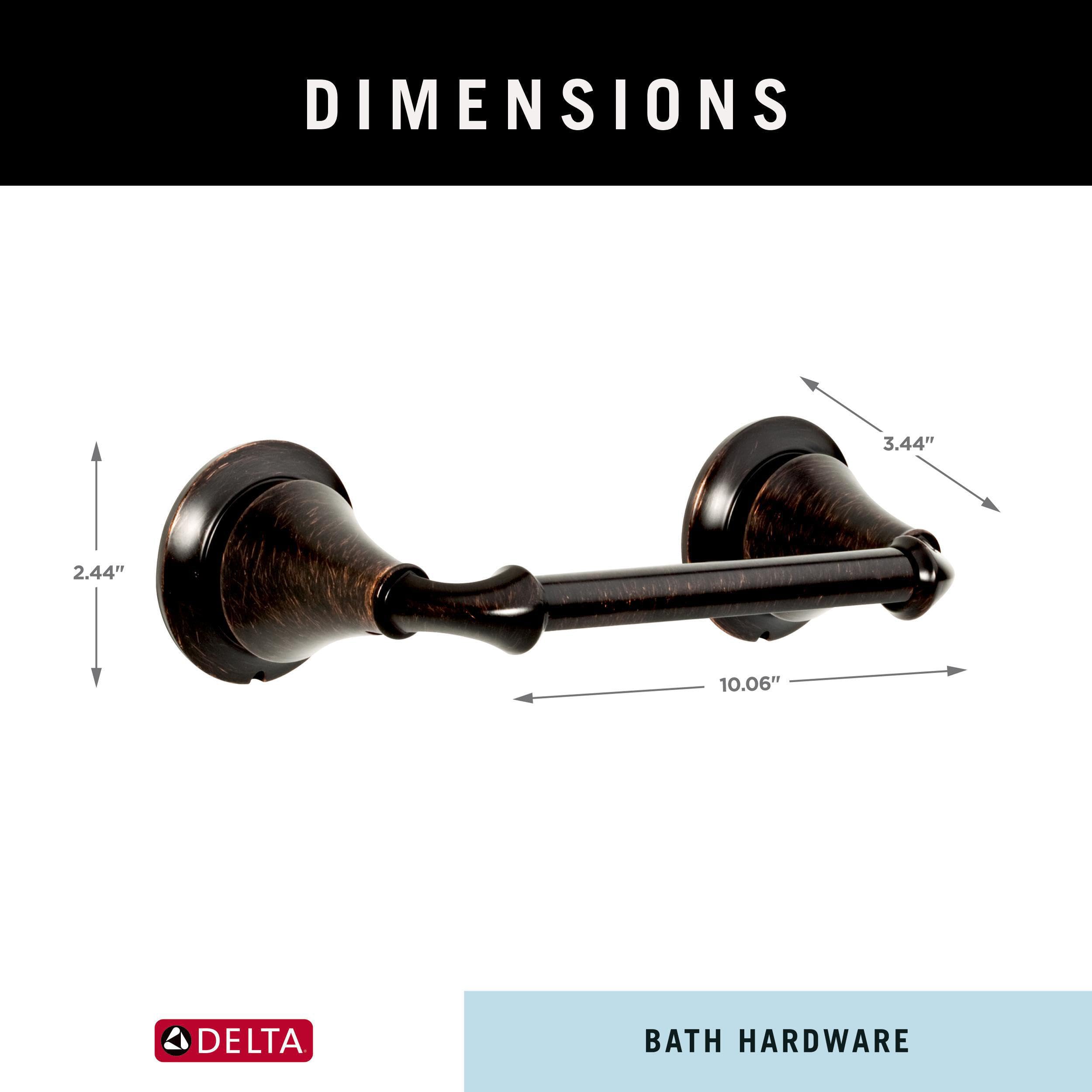 Delta Pivoting Toilet Paper Holder | Venetian Bronze | Wall Mount | Linden Bathroom Accessories — Amazon image 3