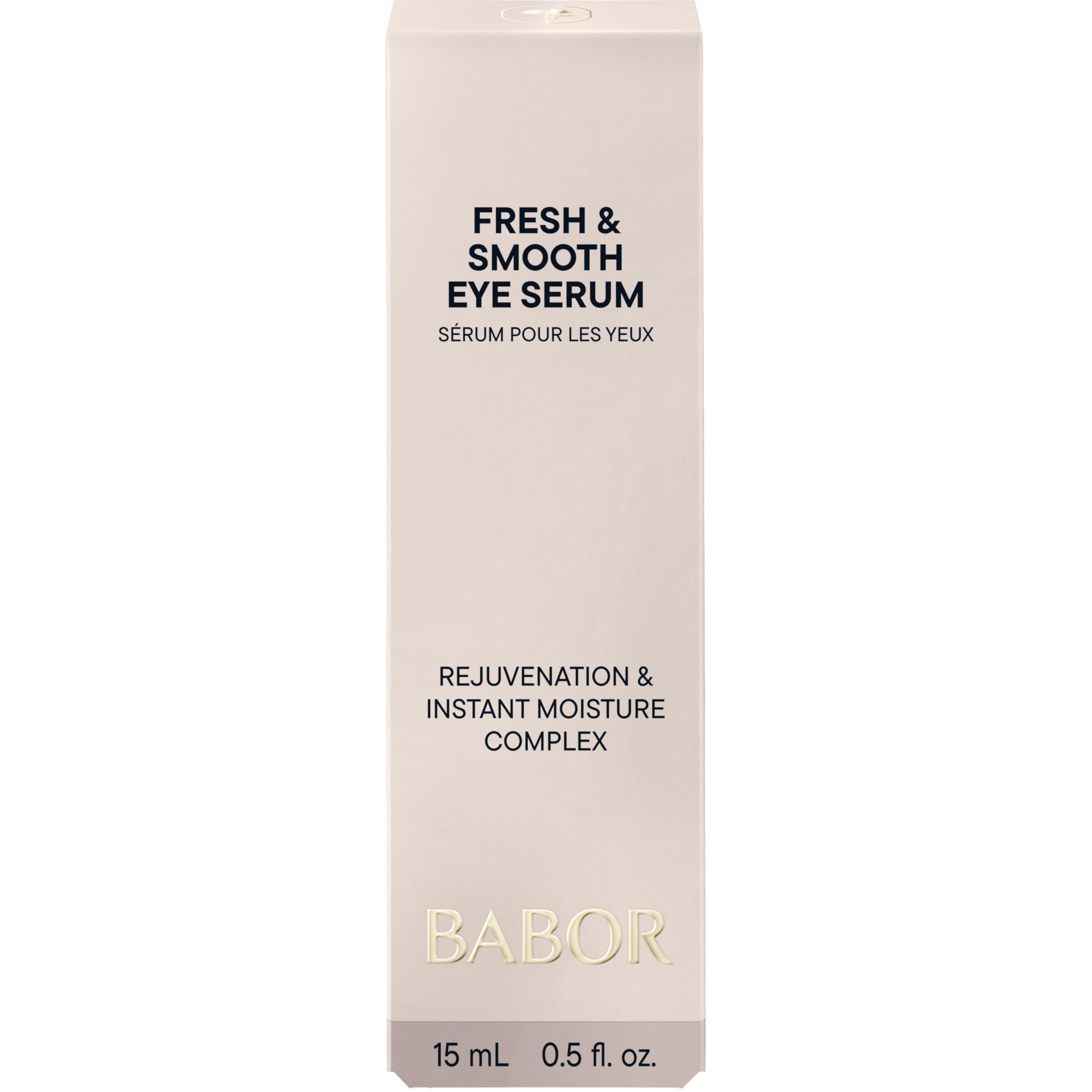 BABOR Fresh & Smooth Eye Serum | Intensywne nawilżenie i świeżość dla gładkiej okolicy oczu | kwas hialuronowy, lift-up i aloes | serum do oczu – 15 ml