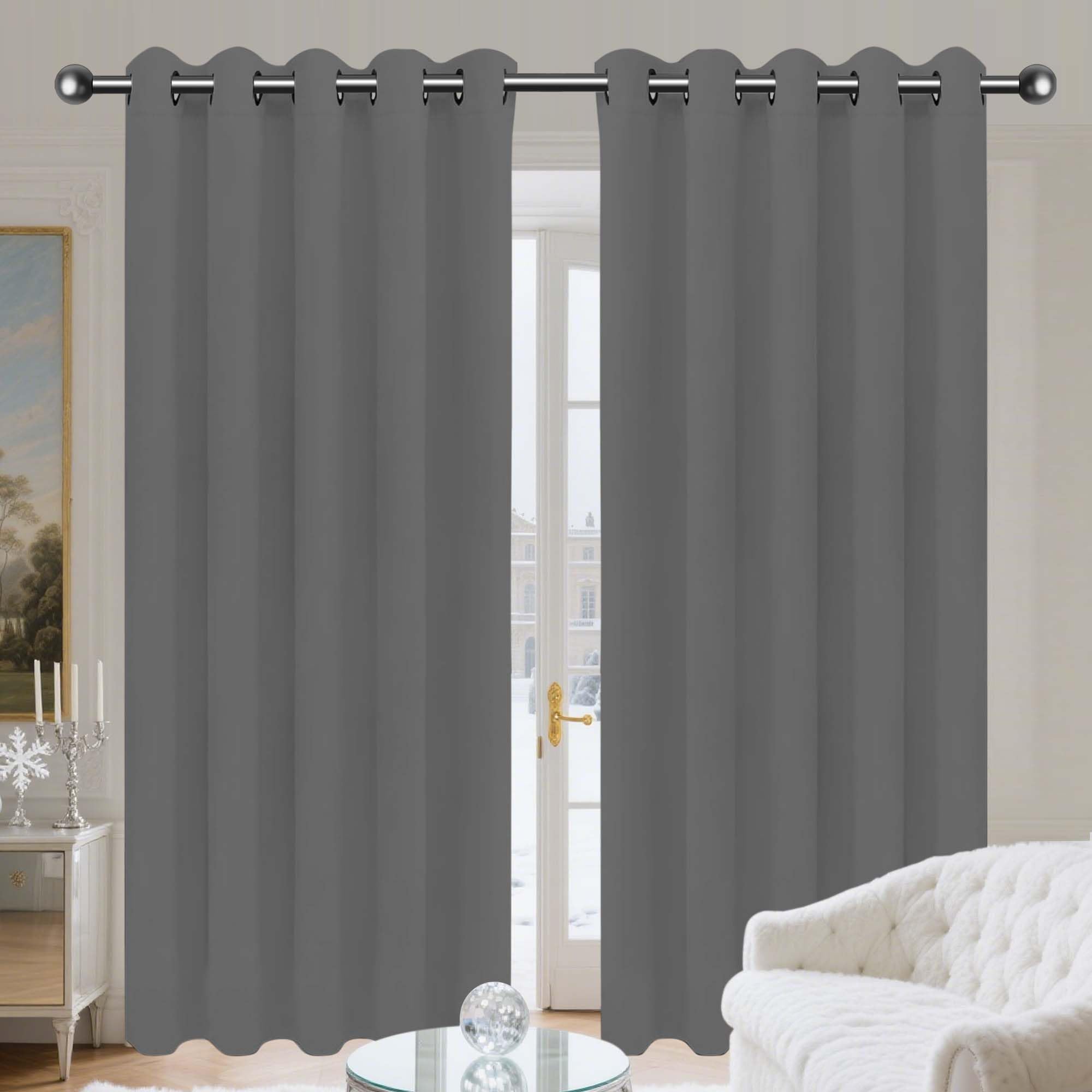 Rideaux Thermiques Isolants Anti Froid et Chaleur Beige 400x260