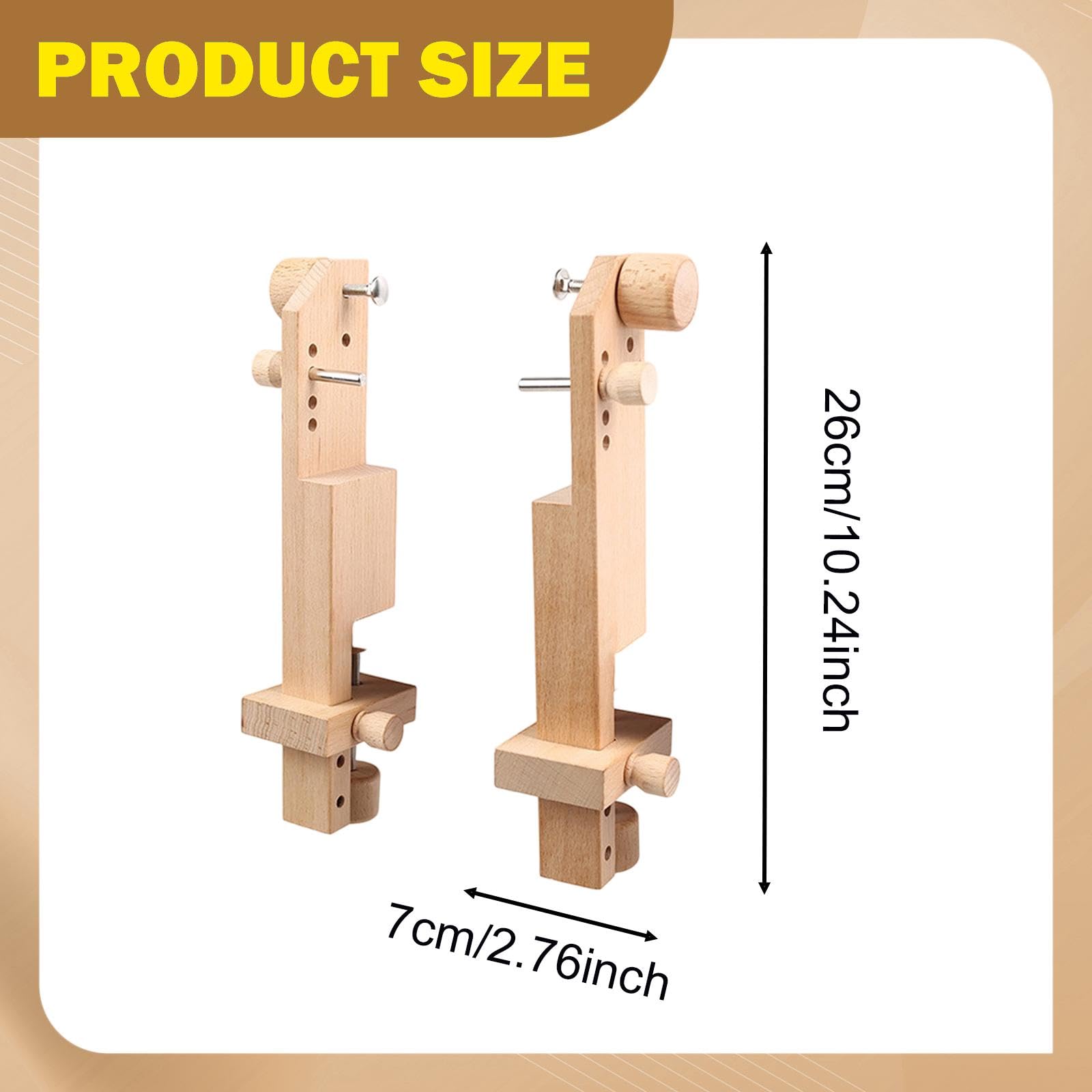 Milageto Bastidor de Soporte de Madera Ajustable para Bordado de Estructura para Tela Herramienta para Tapicería Adecuado para