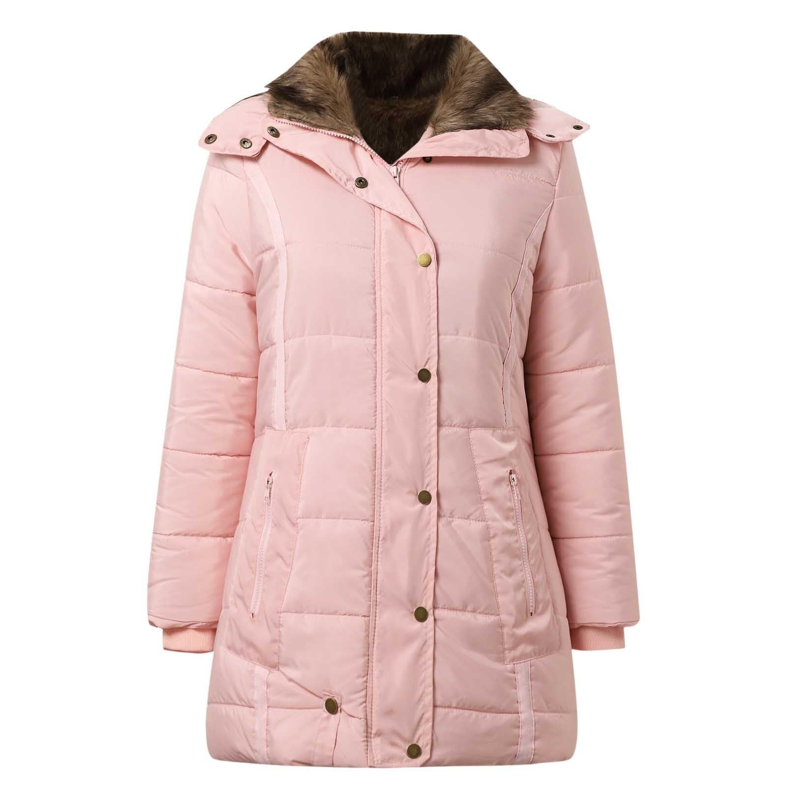 Giacca Autunno Piumini da Donna, Cappotti da Donna, Trench Lungo con Bottoni, Giacca Calda e Spessa, Soprabito Abbigliamento Esterno con Cappuccio Sera