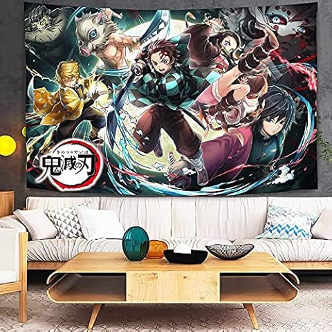 Anime Poster Demon Slayer-Demon Slayer Tapestry-Demon Slayer Poster-Anime Tapestry, Can Be Used for Birthday Party Decor Tapestry(130x150cm) Naruto-24 Cover