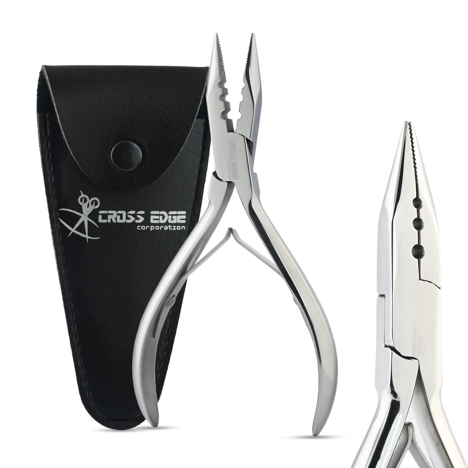 Pro Hair Extension Tools Mini 3 Holes Silicone Micro Beads & Nano Rings Hair Extensions Opener & Remover Pliers Hair Tinsel Feathers Fitting Plier