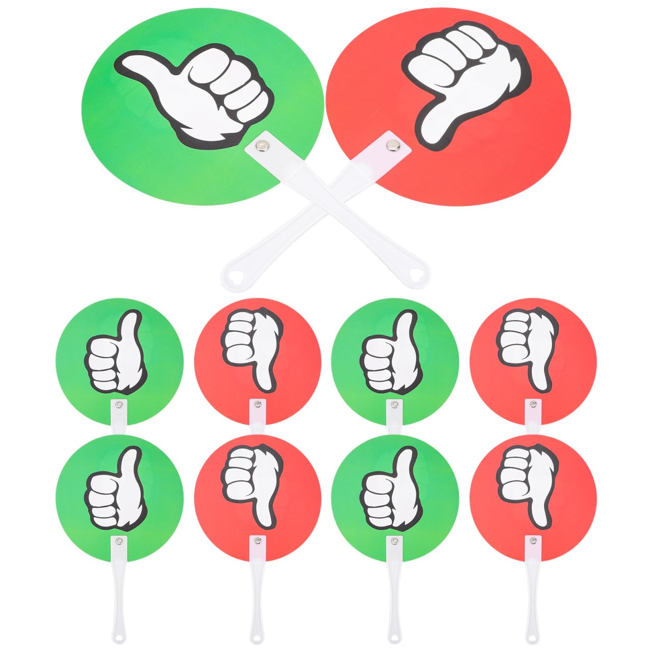 10 Piezas De Paletas De Votación Reutilizables Verde Y Rojo Tablero Votación Para Aula Herramientas Interactivas Para Profesores Y Eventos Educativos