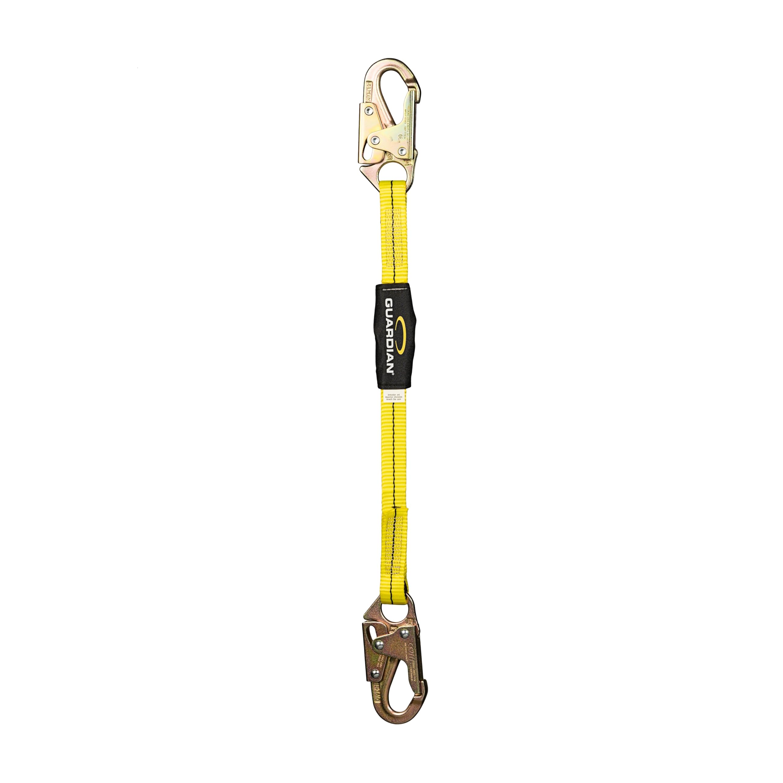 Guardian 01255 Non-Shock-Absorbing Lanyard - 3 ft | Self Locking Steel Hooks | ANSI and OSHA Compliant