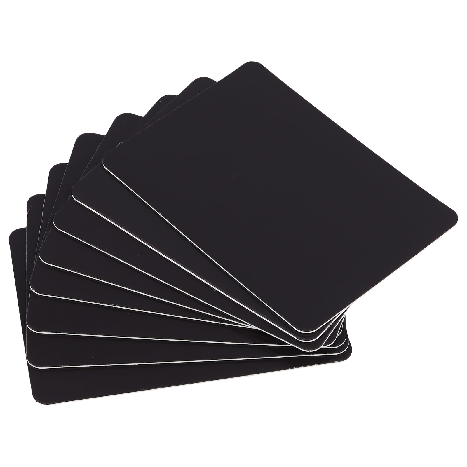 JAPCHET Sublimations-Magnet-Rohlinge, Sublimations-Kühlschrankmagnet, 7,6 x 10,2 cm, rechteckig, weißes Gesicht mit schwarzem Hintergrund, für Zuhause, Kühlschrank, Mikrowelle, Tür, 100 Stück