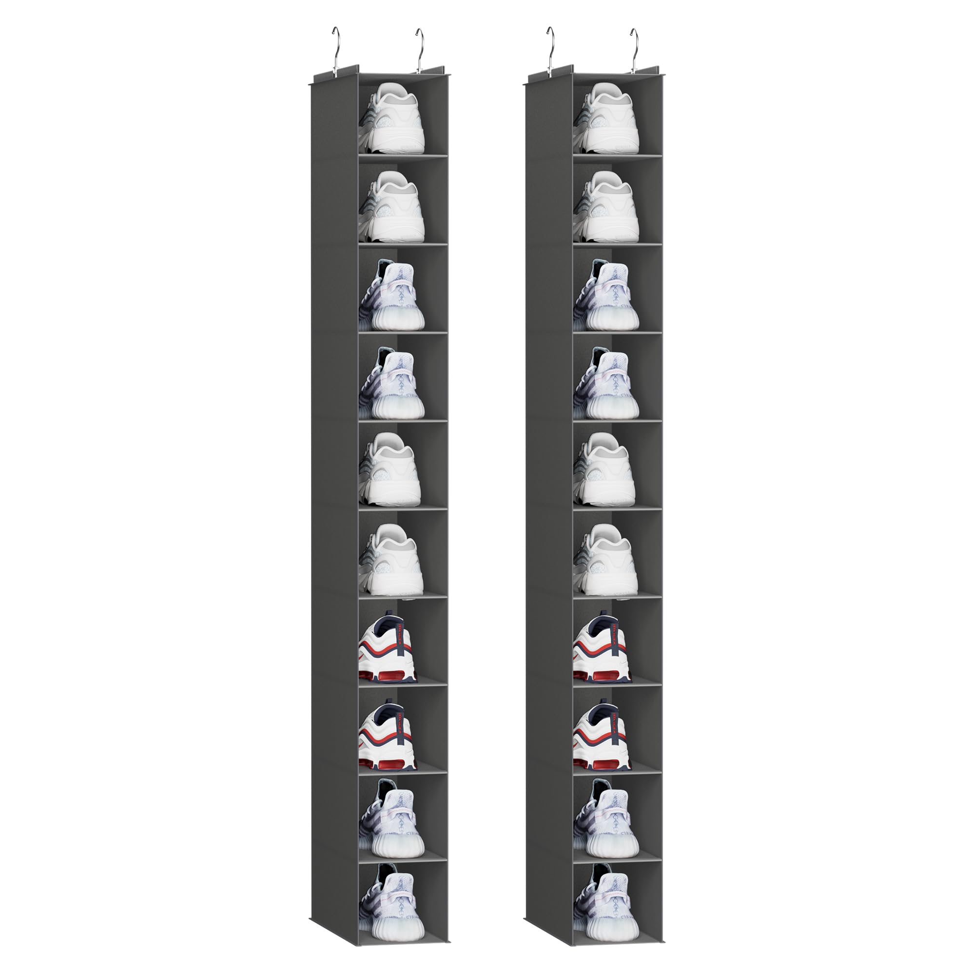 Snapklik.com : Hanging Shoe Organizer, 10-Shelf Closet Shoe Organizers