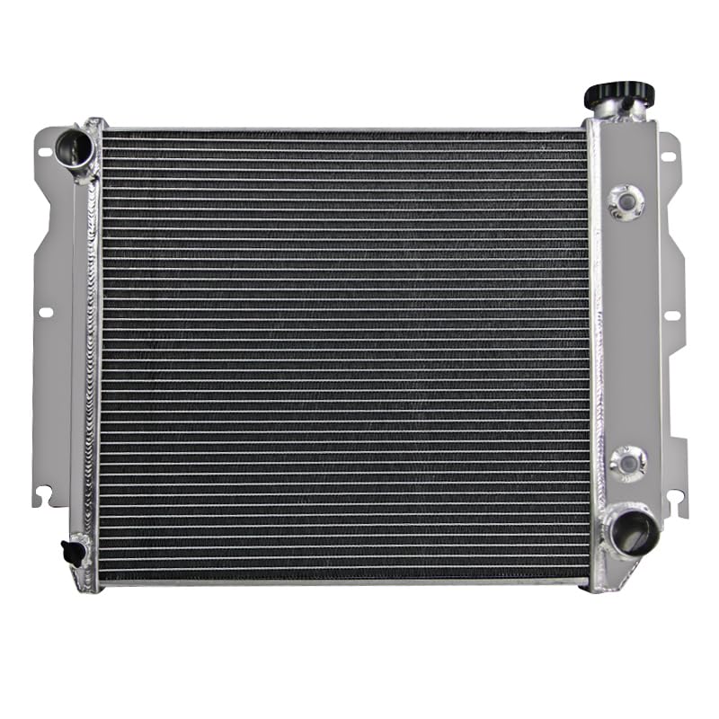 Tepilauda 4 Row All Aluminum Radiator for 1987-2006 Jeep Wrangler YJ TJ 2.4 L4 4.0 4.2 L6 1988 1989 1990 1991 1992 2000 2001 2002 2003 2004 2005 radiartors