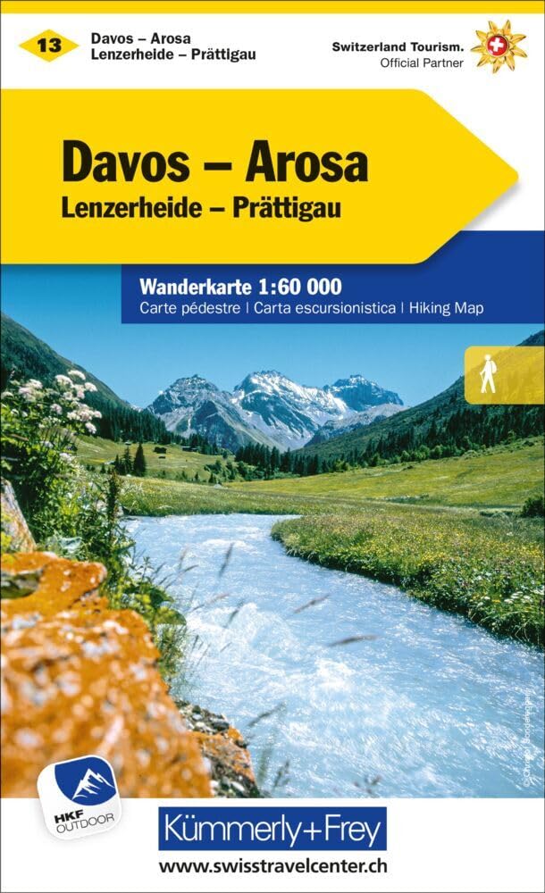 Davos / Arosa: 13 (Hiking maps of Switzerland)