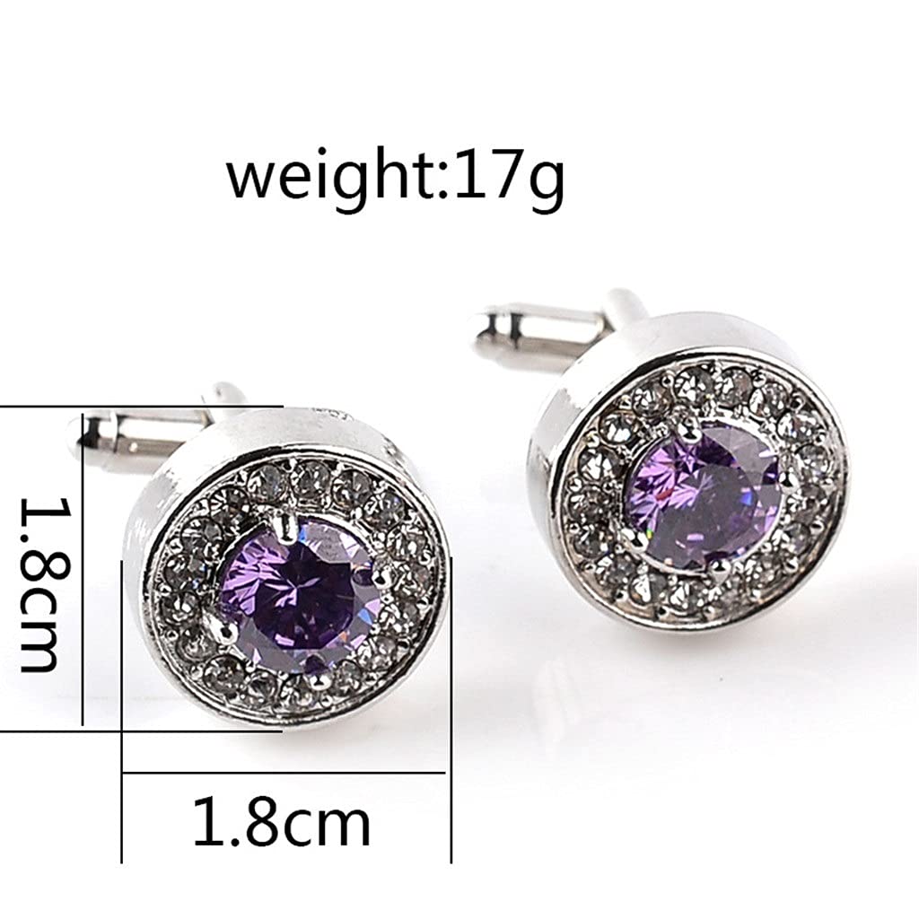 Gemelos De Camisa para Hombre Gemelos De Moda con Incrustaciones De Diamantes Los Clavos para Puños Son Resistentes A La Oxidación Y Duraderos