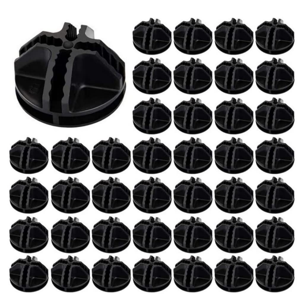 Cubes de rangement en plastique noir emboîtables x40 pour étagères modulaires