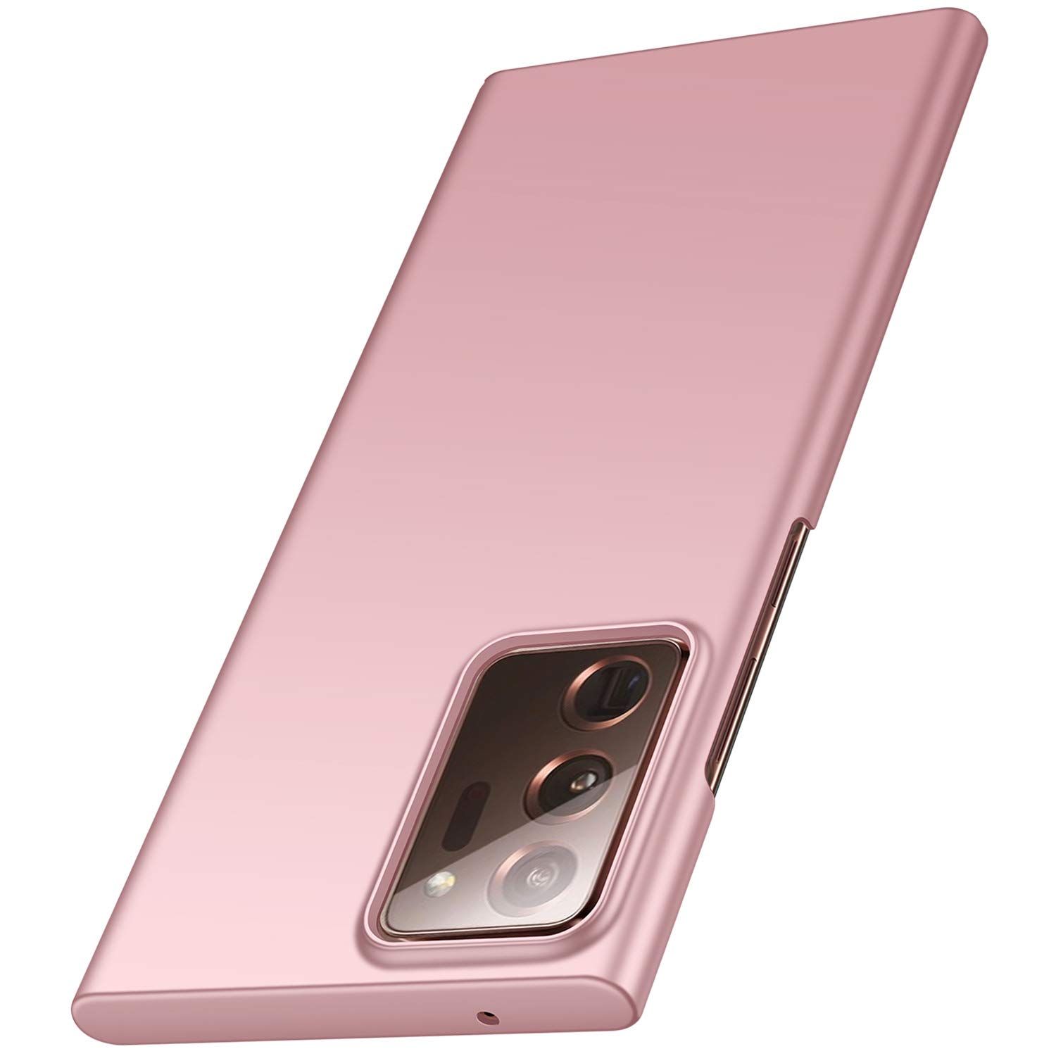 Arkour Compatible with Samsung Galaxy Note 20 Ultra Case, [Ultra-Thin & Lightweight] Matte Texture Hard Plastic Stylish Protective Slim Cover for Samsung Galaxy Note 20 Ultra (Rose Gold)