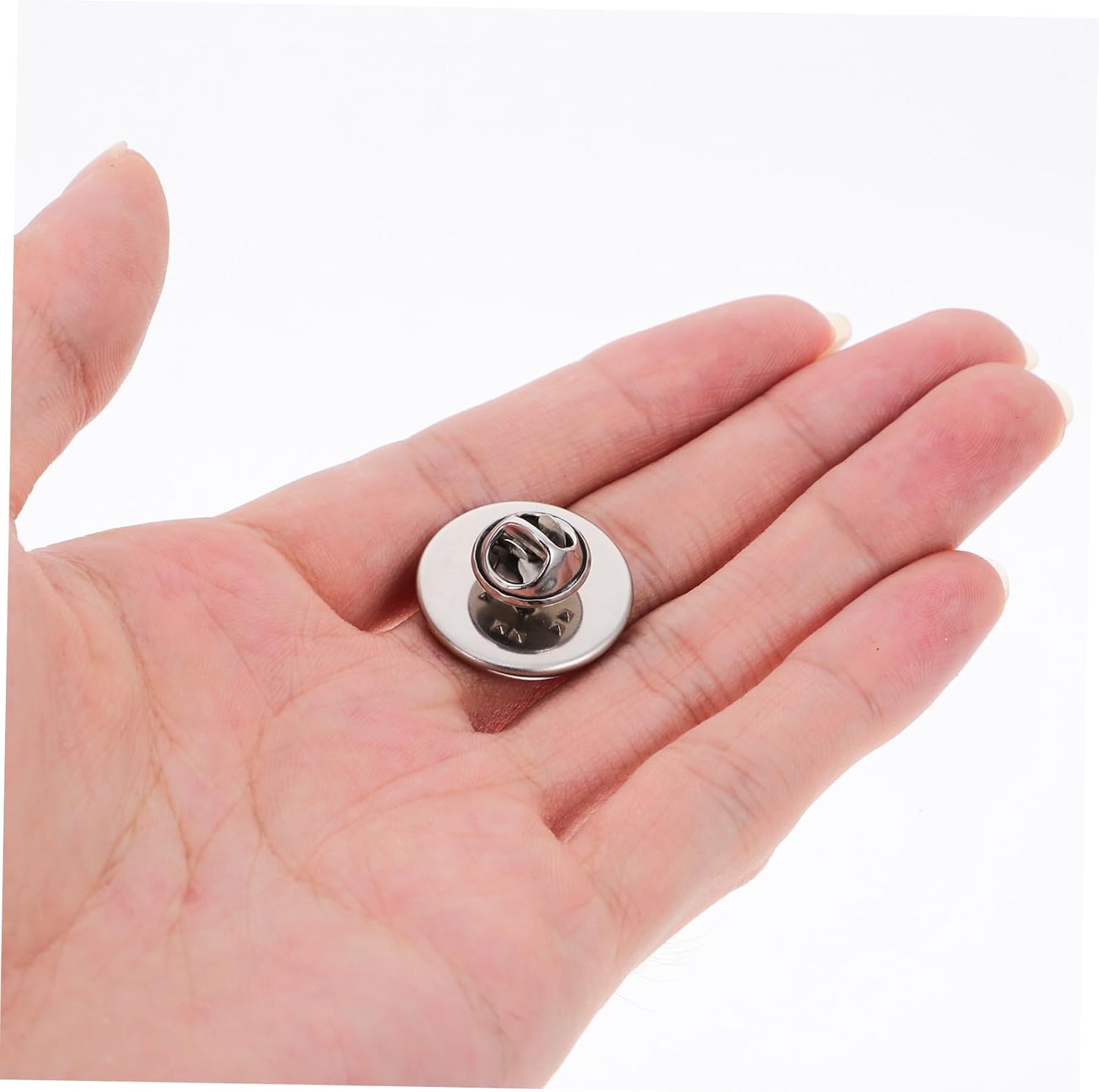 10pcs Stainless Steel Pin Backs Brooch Pin Backs for DIY Jewelry Making Easy to Install Design for Crafts and Accessories