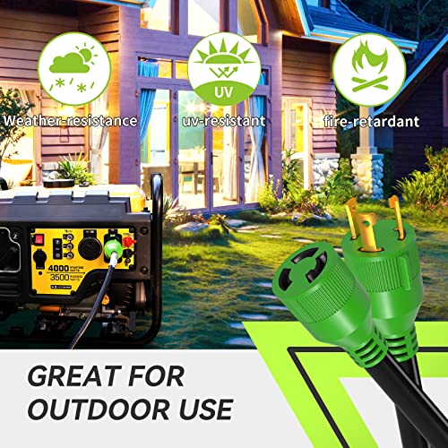 RVMATE 3 Prong 30 Amp Generator Extension Cord 20 Feet, NEMA L5-30P/L5-30R 125V SJTW Jacket - Image 6