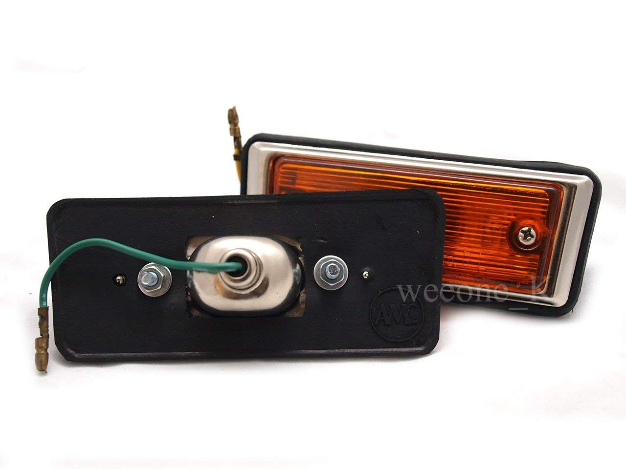 K1AutoParts 1 Pair Side Marker Indicator Turn Signal Light For Toyota Hilux RN20 1972-1978