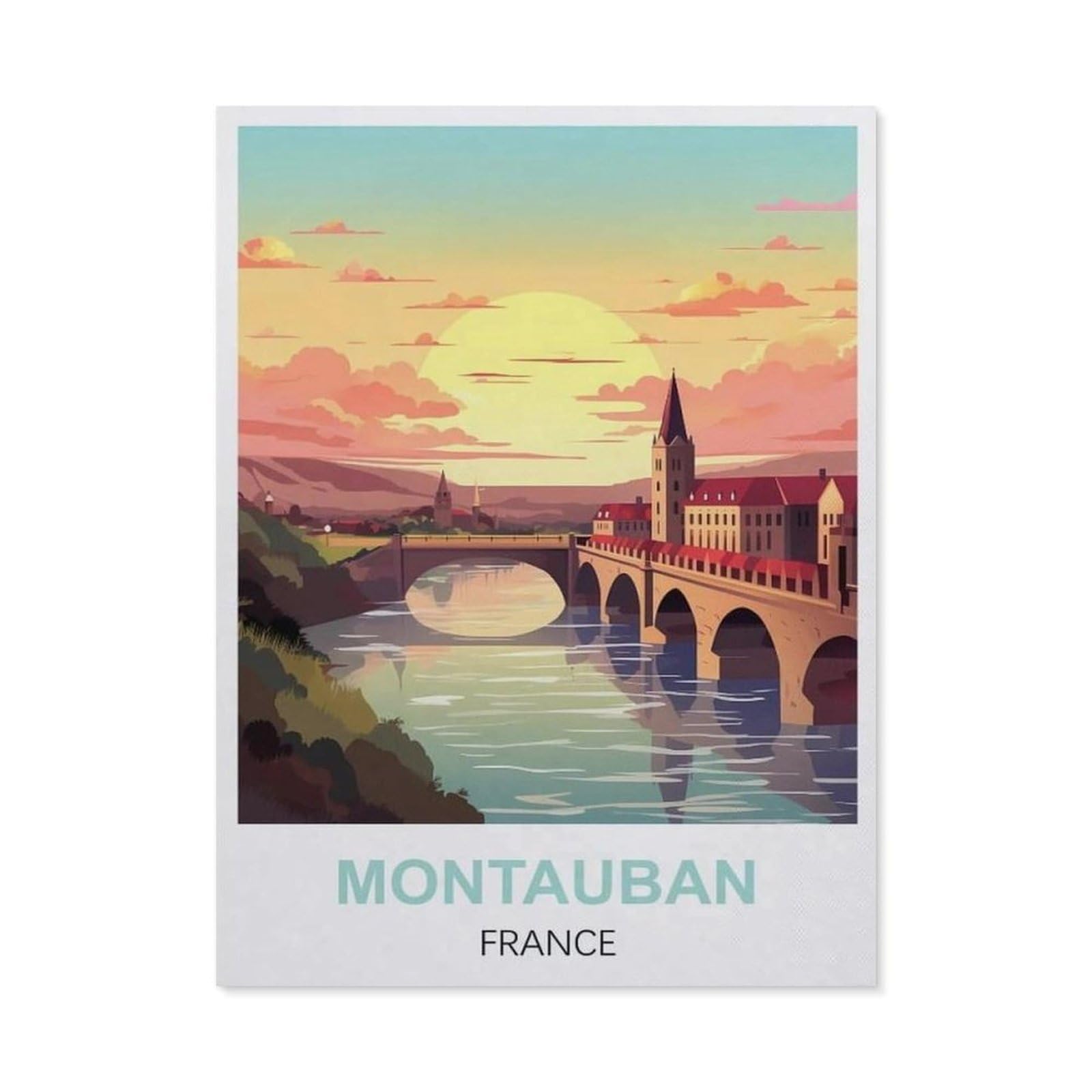 Tin Sign，Montauban France(15x30cm）