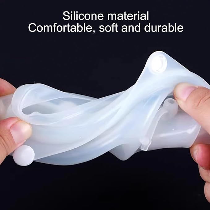 Orinales portátiles para hombres, orinal wearable con tapa, material de silicona y polipropileno, manguera de 59 pulgadas, apto para sillas de ruedas y personas postradas en cama miniatura 3
