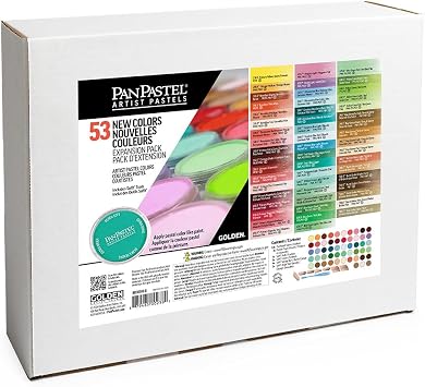 PanPastel Artist Pastels by GOLDEN, Expansion Pack, 53 Color, Professional Artist Pastels, Unique Pan Format cake-like