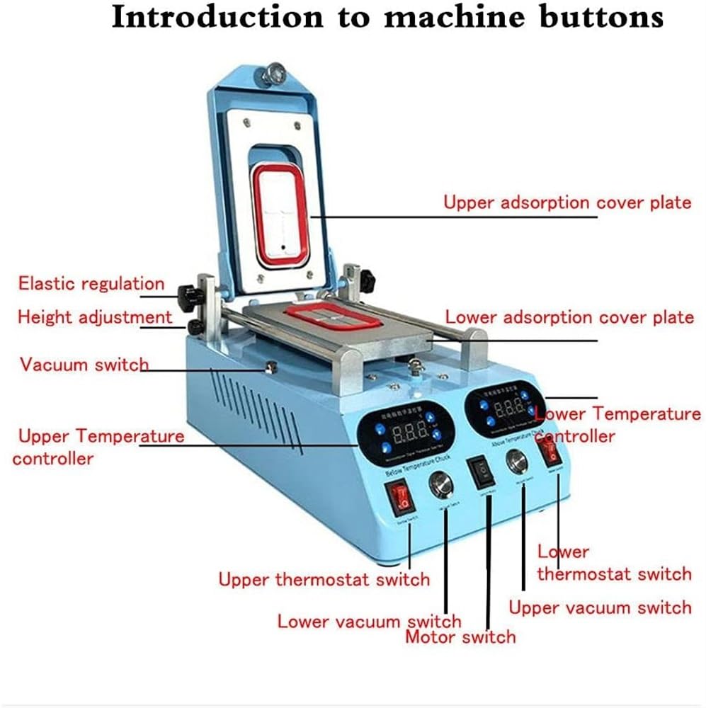 Machine de décadre d'écran incurvé, séparateur de téléphone portable, équipement de séparation d'écran de téléphone portable, tapis de réparation de coussin chauffant de plaque chauffante