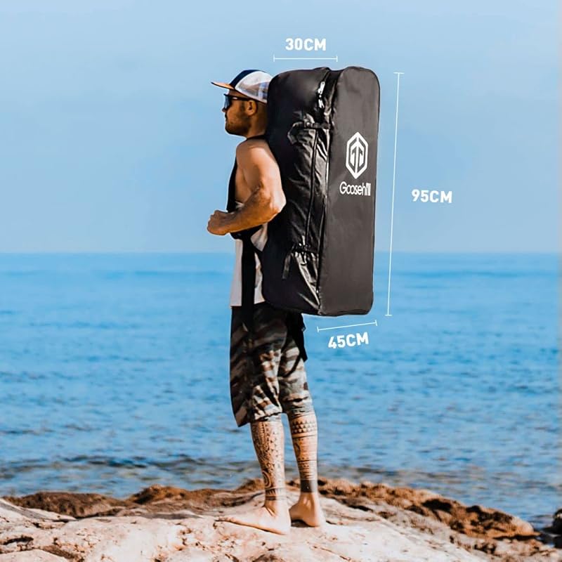 Goosehill 10'6" Felfújható Stand Up Paddleboard Dupla Réteg SUP Deszka Kezdőknek