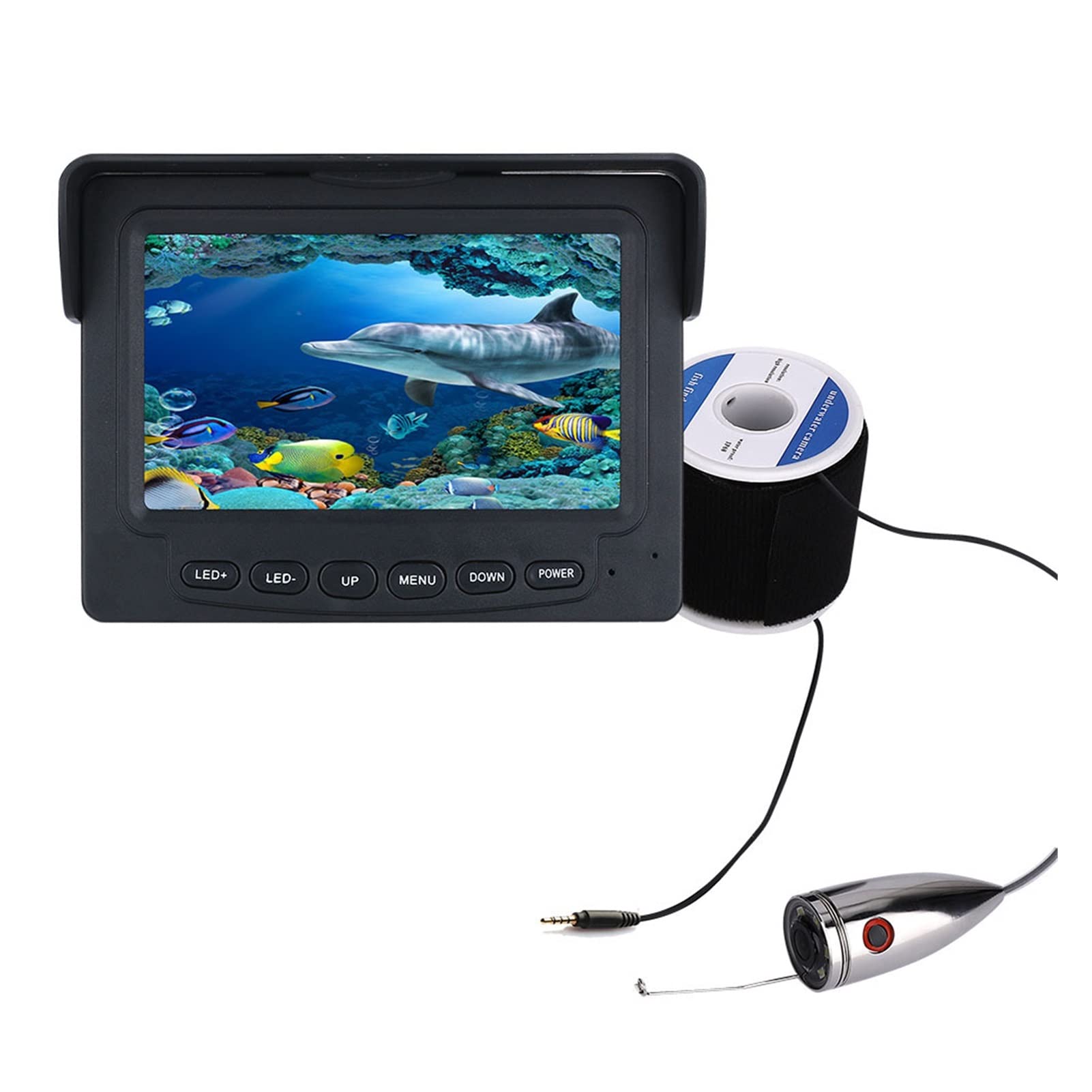 Kit vidéo pêche sous-marine avec écran 4,3 pouces pour sonder les fonds troubles