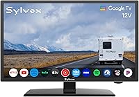 Vista 1 de SYLVOX Smart RV TV, Televisor de 19" de 12 Voltios para RV, Camper DC/AC, HDTV, Compatible con Google OS, Soporta Descarga de Aplicaciones