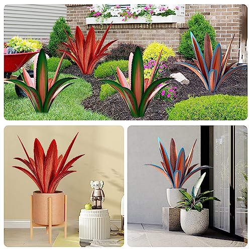 Enlarge-Thickened-Wind-Resistant-Metal-Agave-Garden-Art-Metal-Plant-Country-Garden-Sculpture-Statue-Outdoor-Decoration-Agave-Metal-Plant-Courtyard-Garden-Lawn-Ornament-Gift-1-12-Leaves-red Enlarge Thickened Wind Resistant Metal Agave Garden Art Metal Plant Country Garden Sculpture Statue Outdoor Decoration Agave Metal Plant Courtyard Garden Lawn Ornament Gift 1 12 Leaves red