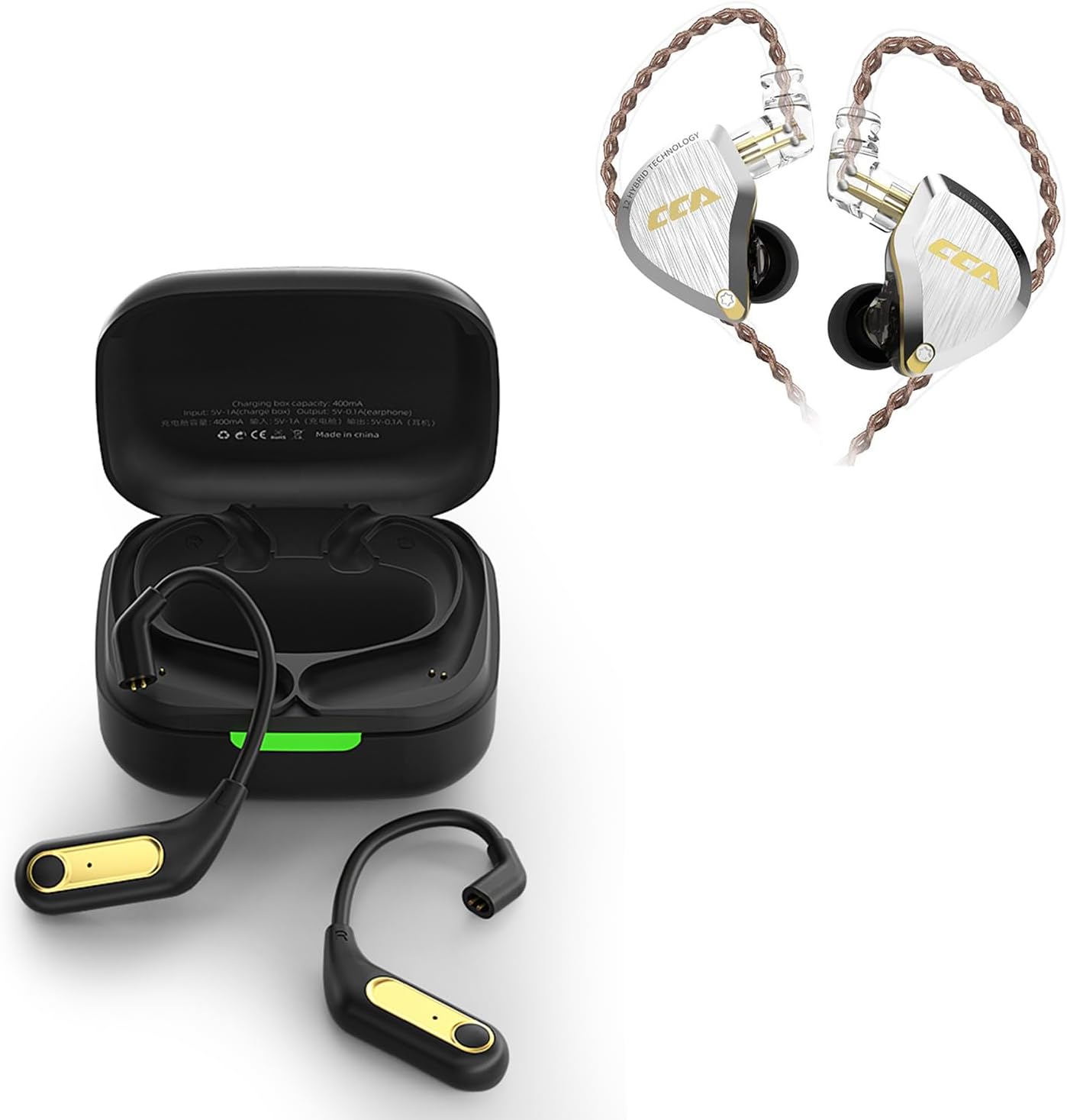 KZ AZ15 PRO Bluetooth 5.2 Module C12 IEM, Free Switch Between Wired and Wireless…