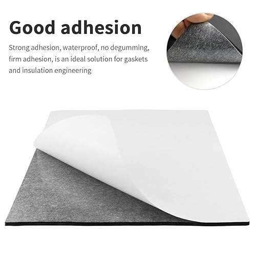 Miniatura 15 de DGSL 4 hojas de espuma autoadhesivas, 3/4 pulgadas de grosor x 6 x 6 pulgadas, almohadilla de espuma de celda cerrada, láminas de goma de neopreno