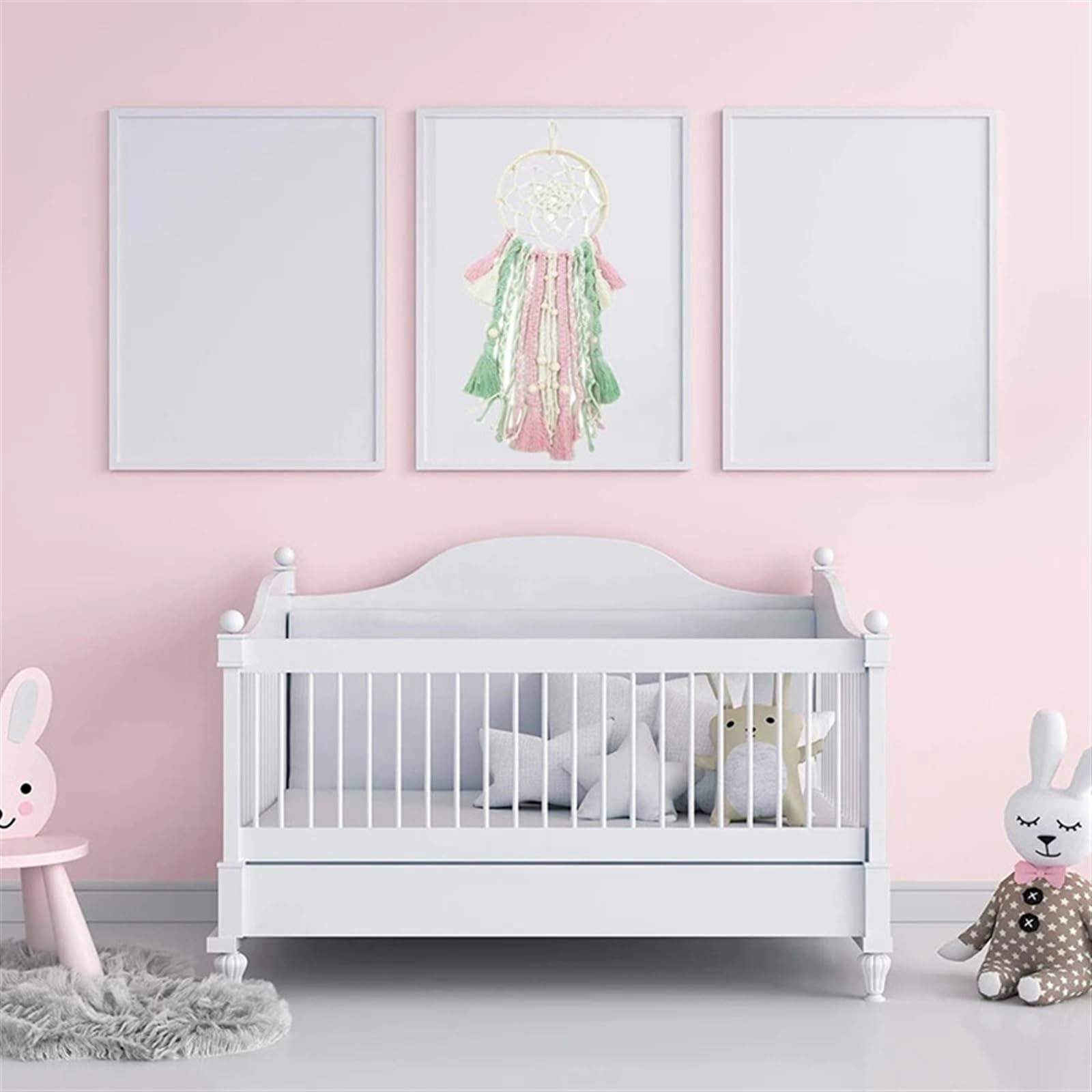 DIY-Makramee-Strickset DIY Makramee-Kordel-Set, handgefertigtes Traumfänger-Bastelset for Erwachsene, Teenager, Zuhause, Zimmer, Wandbehang, Dekor, Traumfänger-Reifen Für Die Heimdekoration