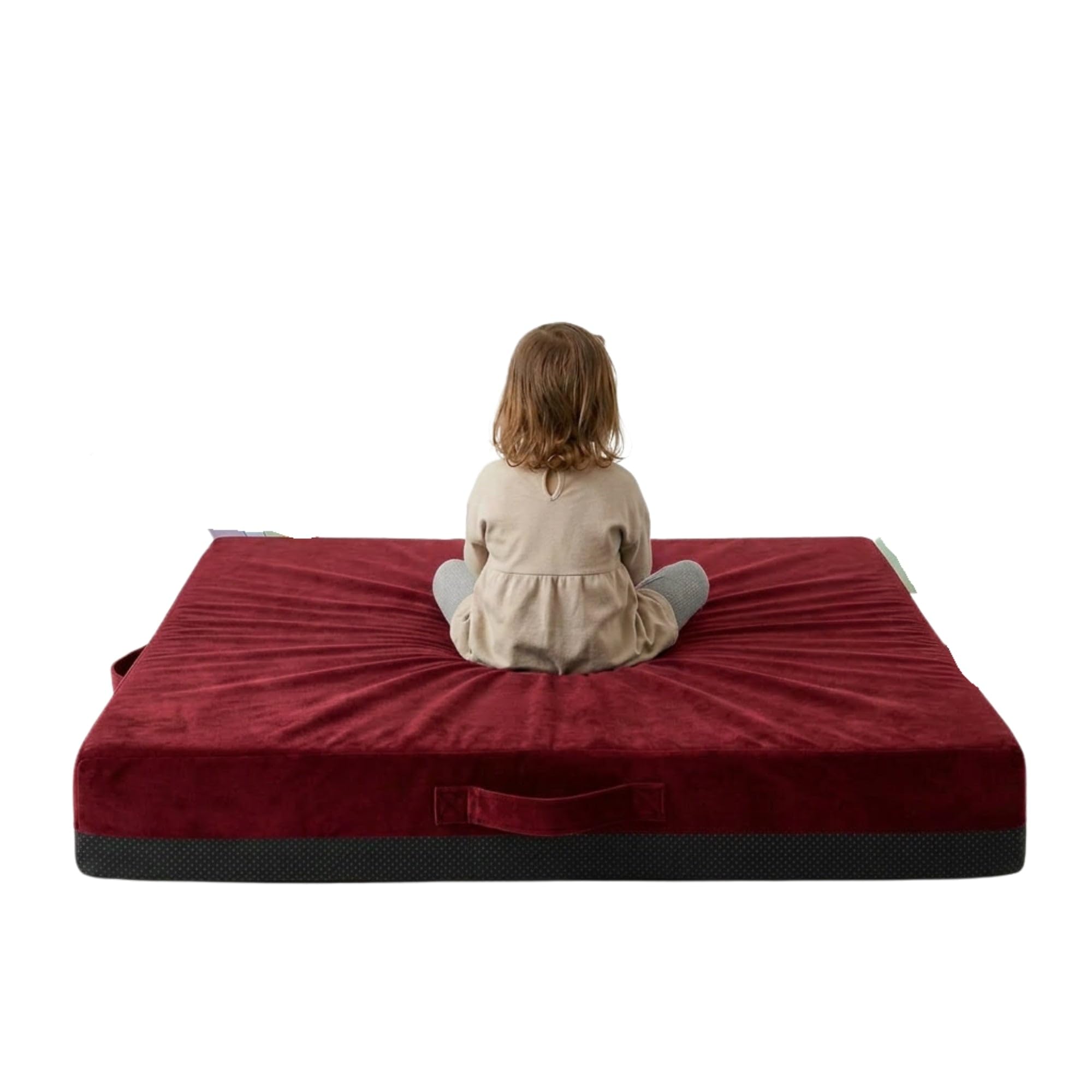 Kosiproducts Sensory Gymnastics Crash Pad, Non Slip 10cm [Red, Wide-Lge]