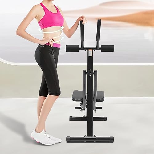 Miniatura 5 de Máquina de entrenamiento abdominal, máquina de abdominales ajustable, entrenamiento de cuerpo completo para gimnasio en casa, equipo de ejercicio de