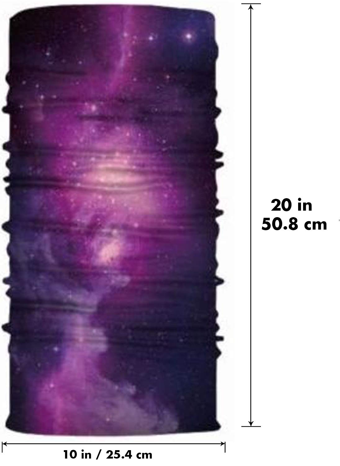 Nutravicity Neck Gaiter Face Mask, Washable Balaclava Cover Scarf Shield, UV Sun Dust Protection Bandana Face Mask (Purple Galaxy)
