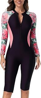 2025 Mujer 2025 Nuevo Traje de Baño con Protección Solar para Primavera y Verano con Cremallera Integrada Protección Solar Traje de Baño de Surf Bikini Mujer A partir de 50