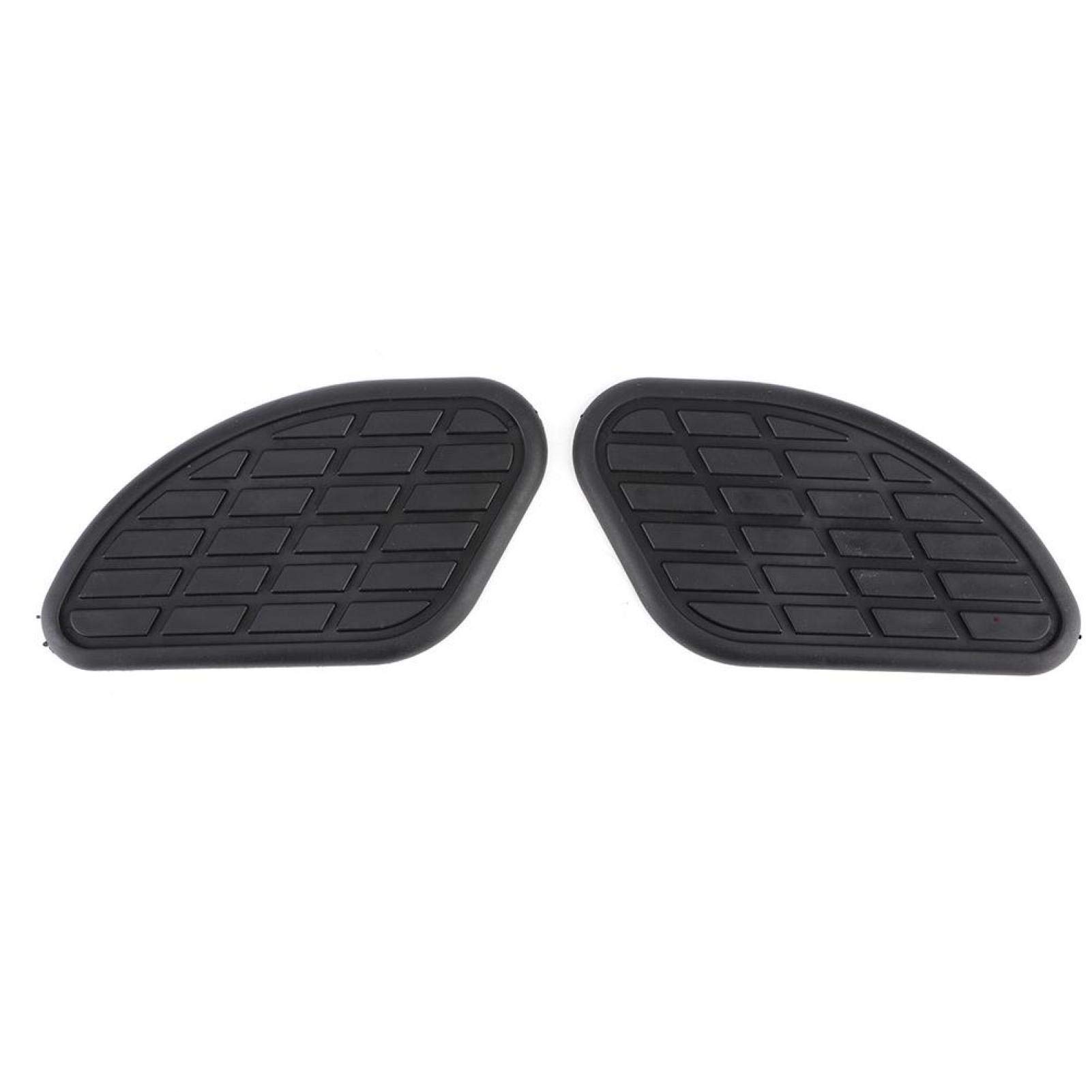 Tampons De Traction Pour Réservoir De Moto Rétro - 2 Pièces En ABS Antidérapant - Couleur Noir - Protection Anti-rayures
