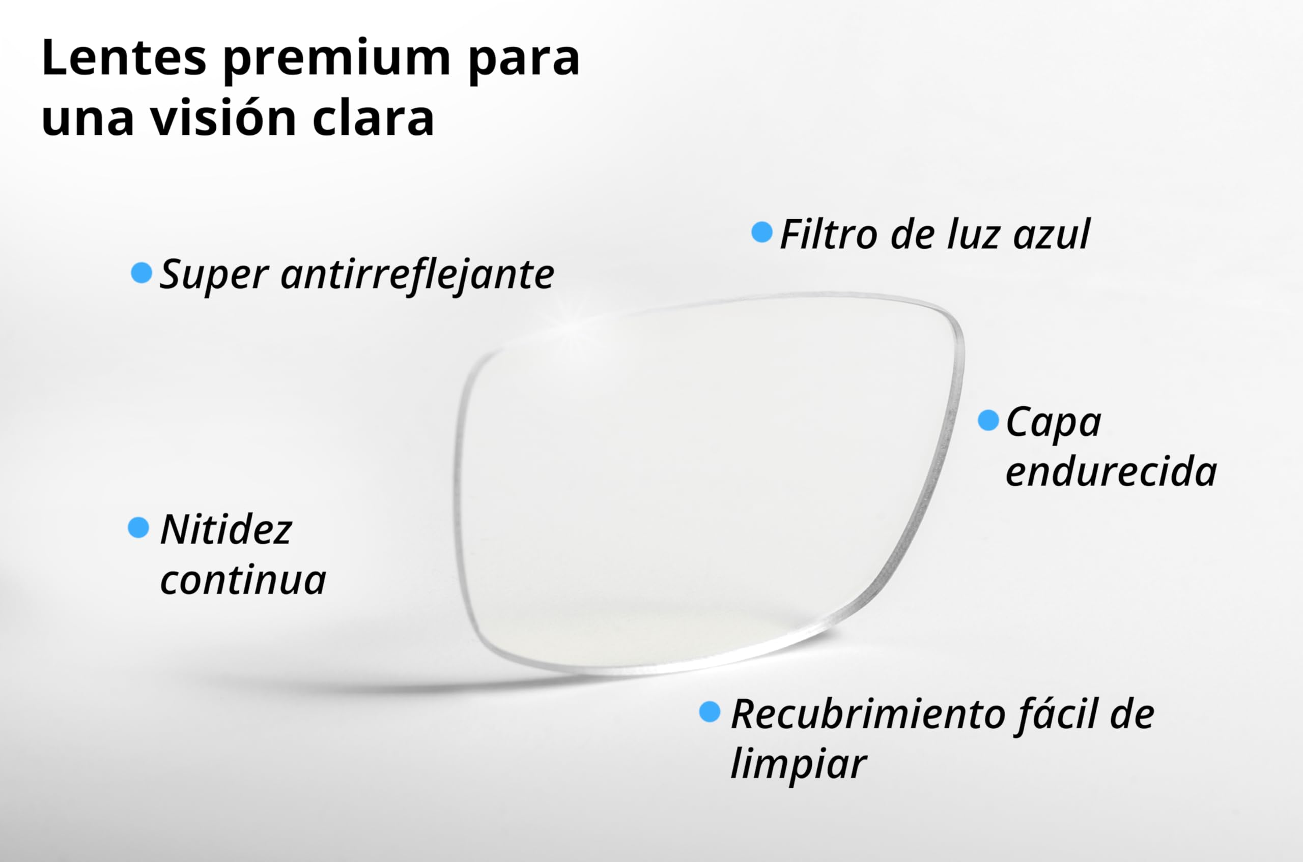 Edison & King Gafas presbicia Hombre - anti luz azul - Christales premium - „Elements“