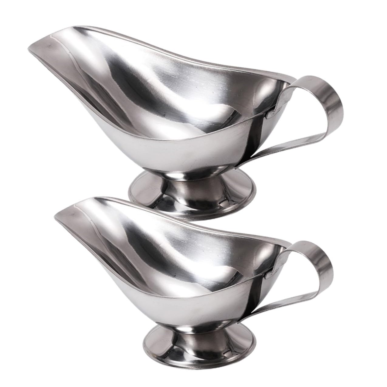 Ustensiles Cuisine Inox durables : récipients à sauce au fini brillant