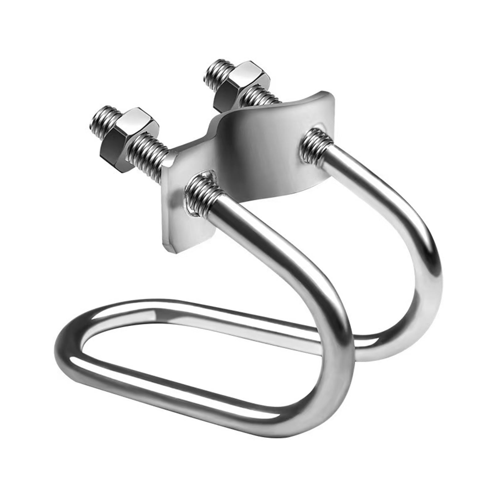 Cross Pipe Clamp, Galvanized Double Pipe U-Bolt Clamp for Scaffolding, M6 and M8 Multiple Sizes(M6 20X25)