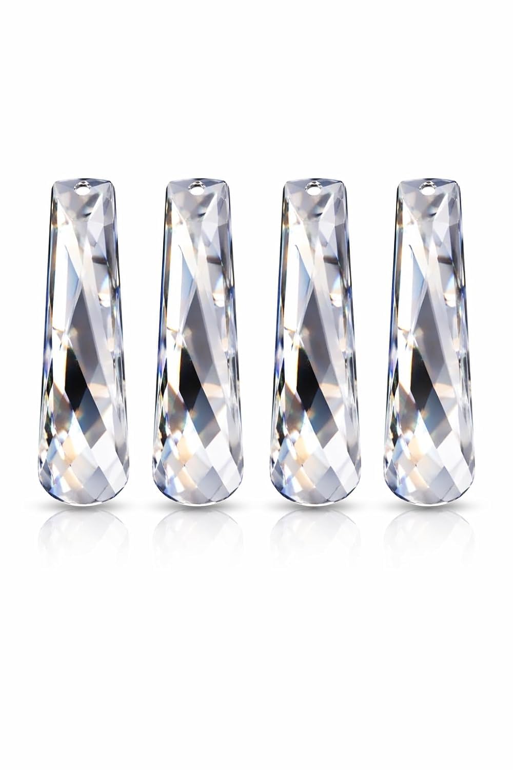 Luxury K9 Clear Crystal Chandelier Drops, Faceted Prism Hanging Crystals for Golden Mamba Chandelier Lights for Ceiling, Glass Replacement Crystal Pendant for Living Room & Hotel Decor (20 mm)-picture-26