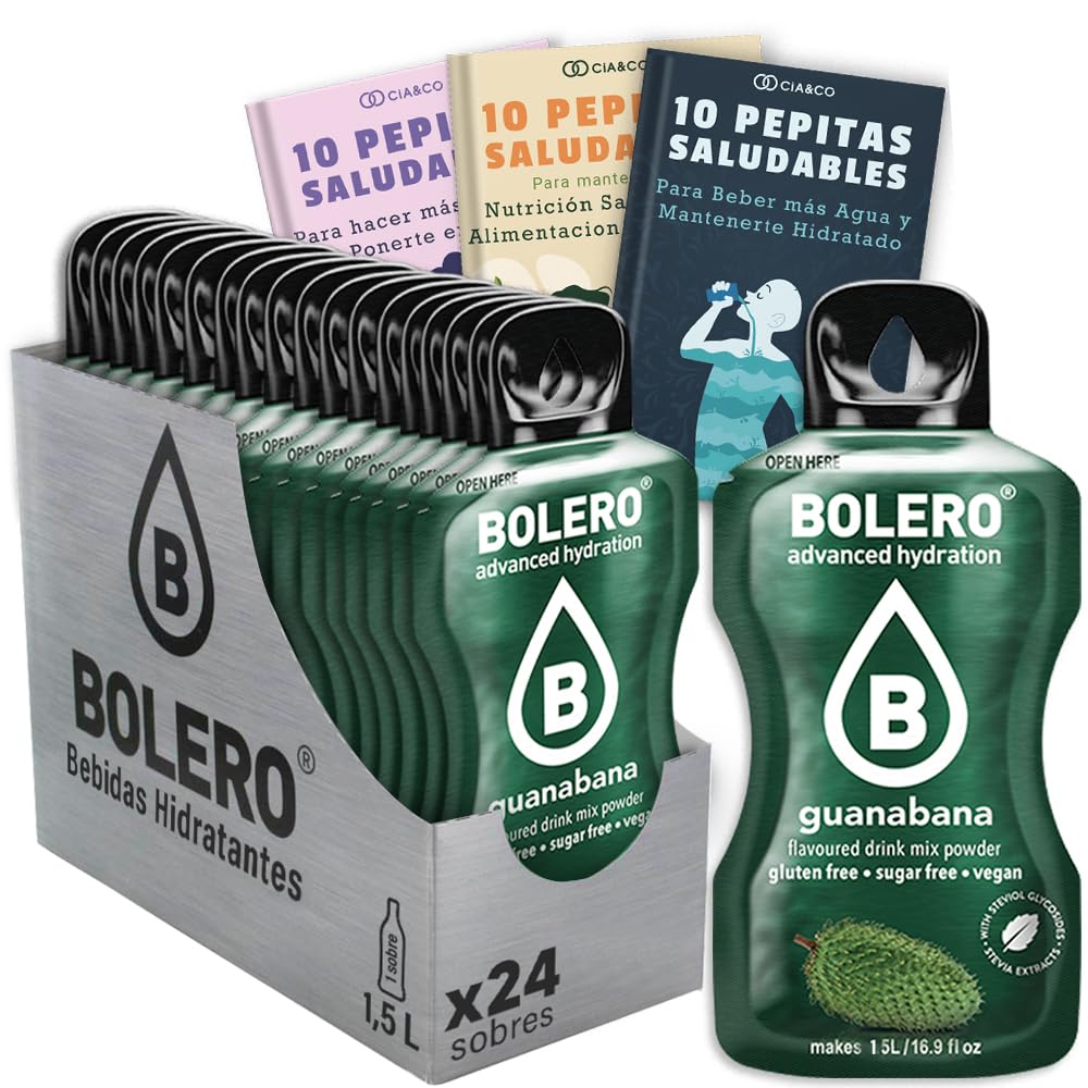24 x Bebida Bolero COLA Hidratante Sin Azucar (24x9 grs) + 30 Pepitas Saludables para una vida más sana by Cia&Co — view 205