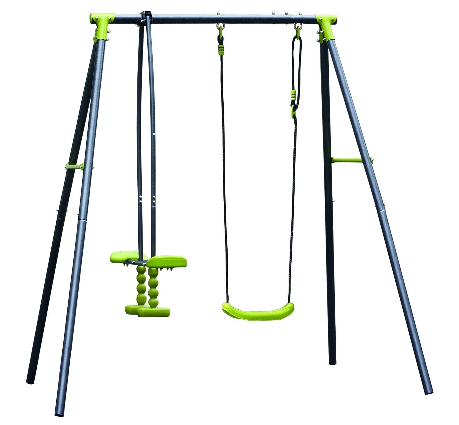GARDEN DELUXE COLLECTION Altalena per Bambini da Giardino Due posti con Cavalluccio e seggiolino