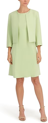LE Suit Missy Jacket/Dress Suit, Celery, 14P
